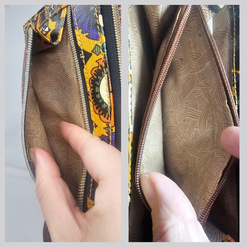 Sakroots Women's Boho Artist Circle XL Wallet Trifold Zip Around Clutch NWOT - Picture 8 of 10